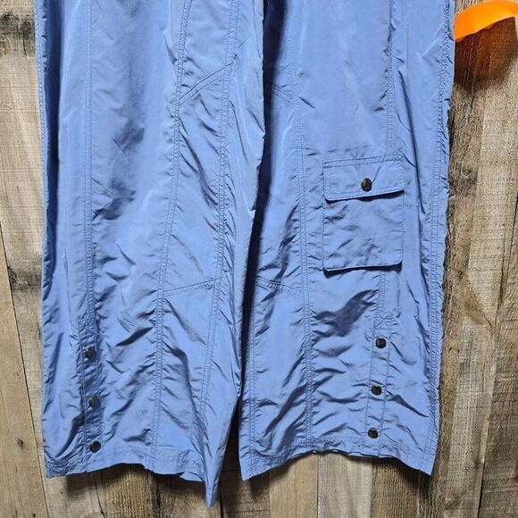 Free People FP Movement Stadium Cargo Pants Blue Wide Leg Elastic Waist NWT - Picture 3 of 7